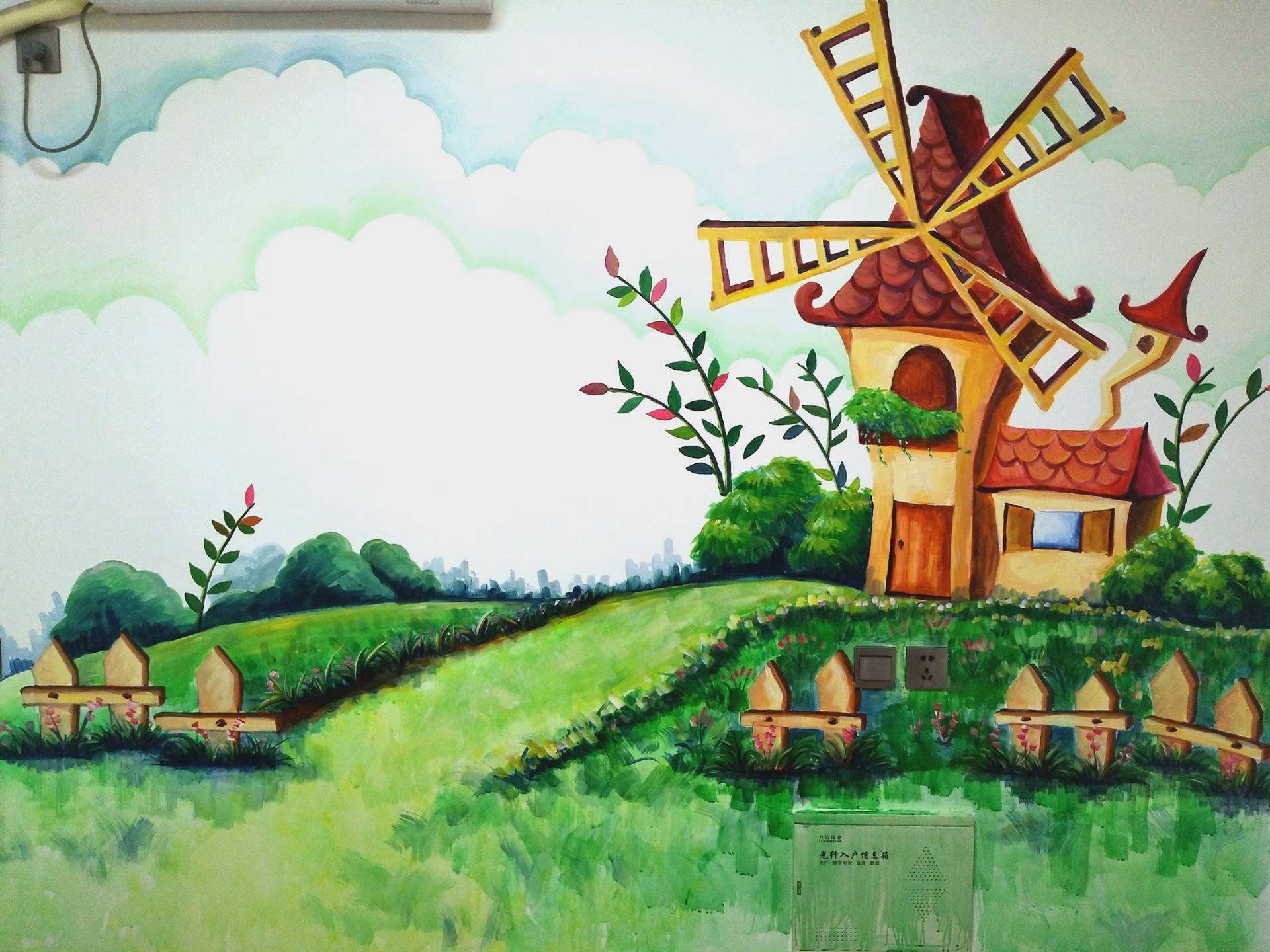 南昌墻畫彩繪,南昌墻體繪畫公司,南昌新農村墻體彩繪