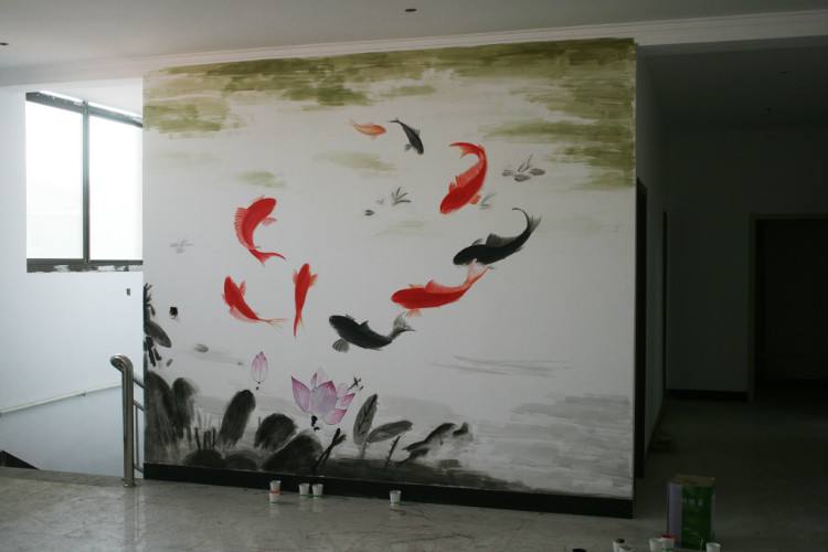 南昌墻壁手繪,南昌鄉村文化墻彩繪,南昌墻體彩繪涂鴉,南昌彩繪墻